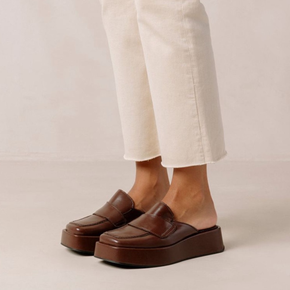 Alohas Svegan Platform Slip On Mule Vegan Loafers